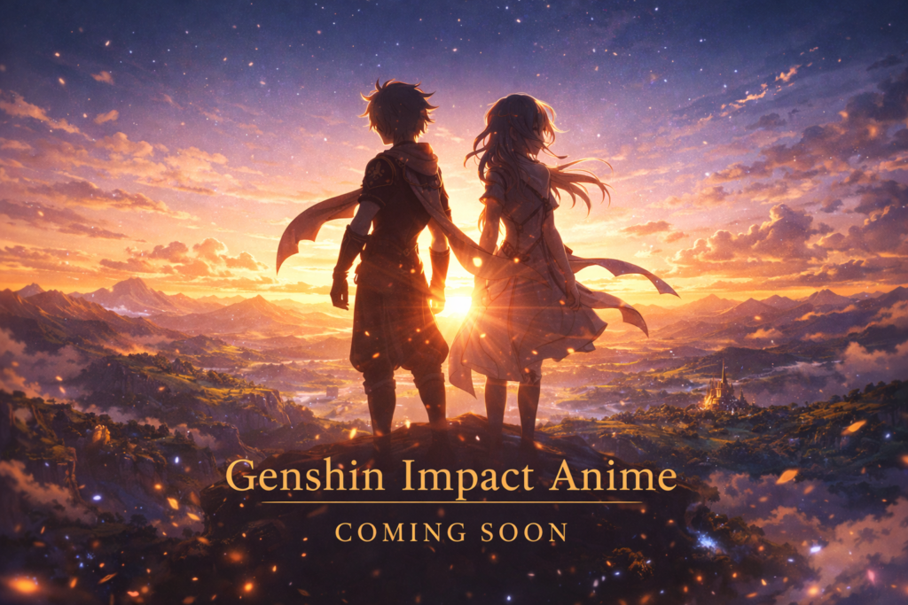 Anticipation for the upcoming Genshin Impact anime, leaving space for future release announcements.