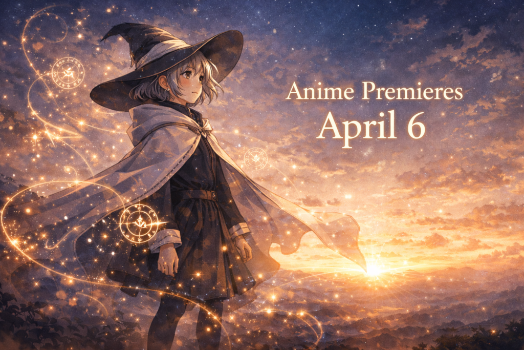 An anime-poster-inspired image promoting the upcoming TV adaptation premiere.