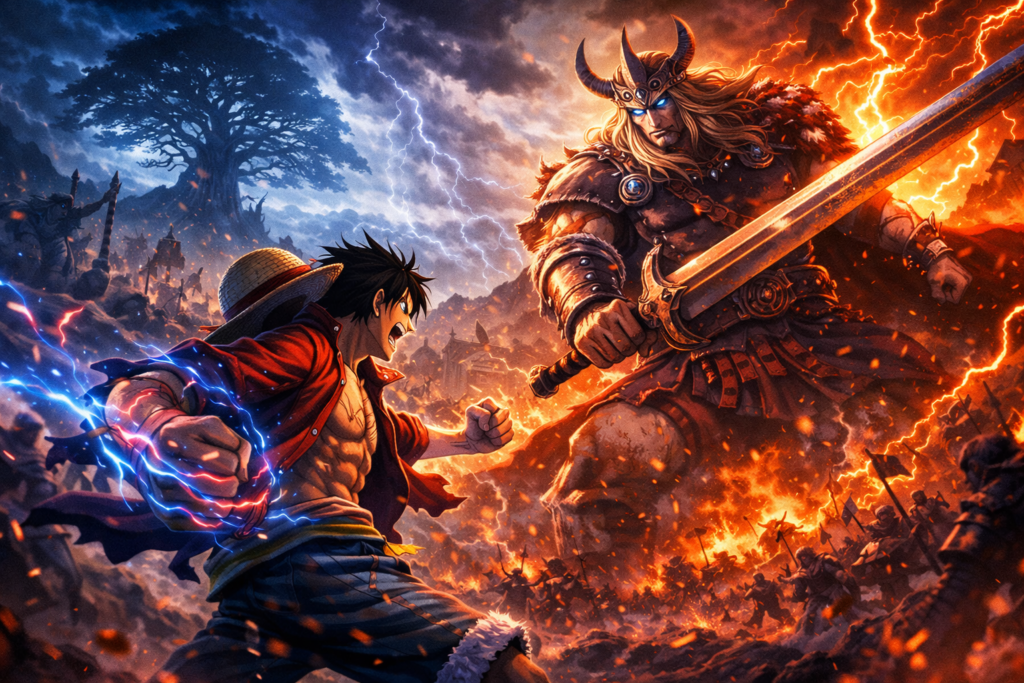 Teased “move by Luffy and Loki” in Chapter 1175, capturing the rising tension of the Final Saga.