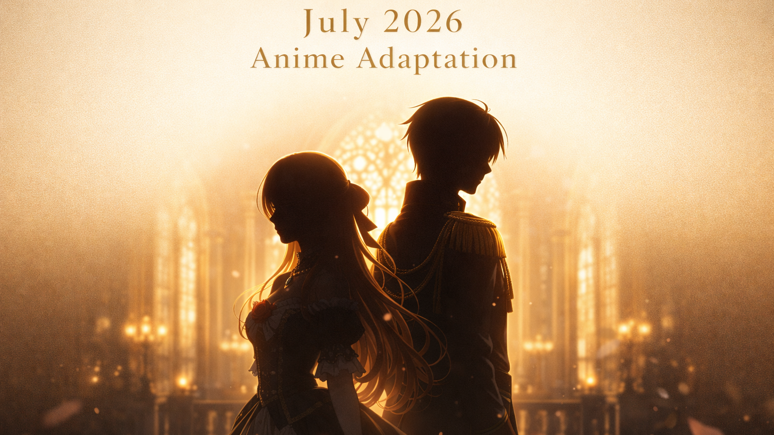 A teaser-style promotional poster announcing the July 2026 anime adaptation.