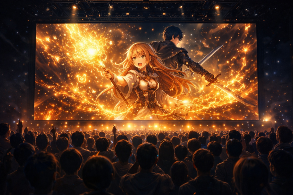 A dramatic trailer premiere at AnimeJapan, showcasing the first look at an upcoming blockbuster anime series.