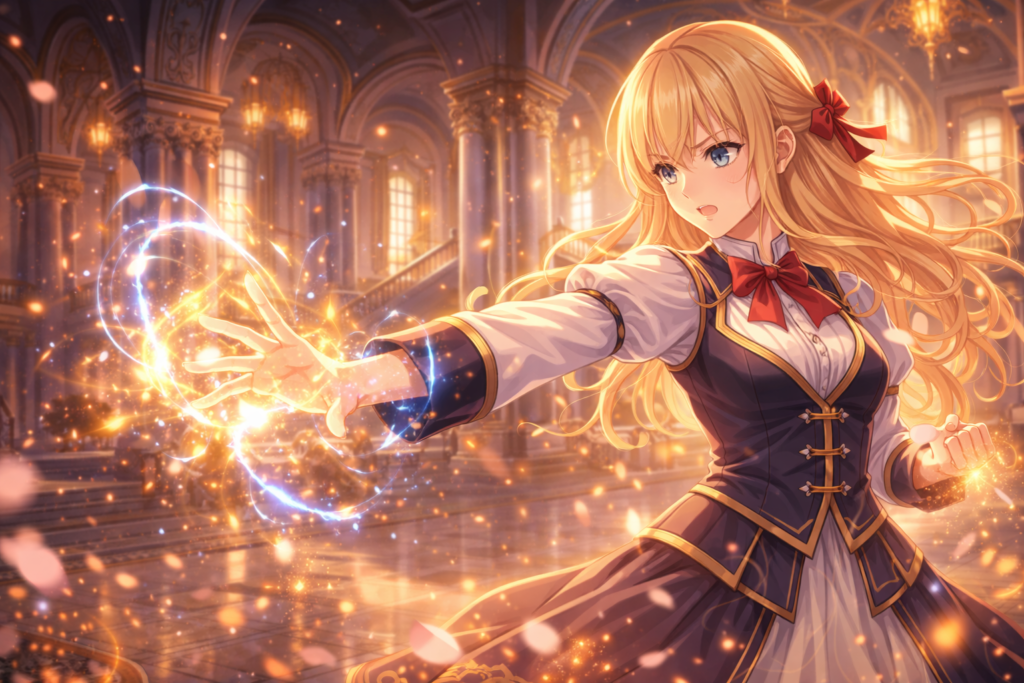 The protagonist refuses to accept her fate and works hard to increase her power and status.