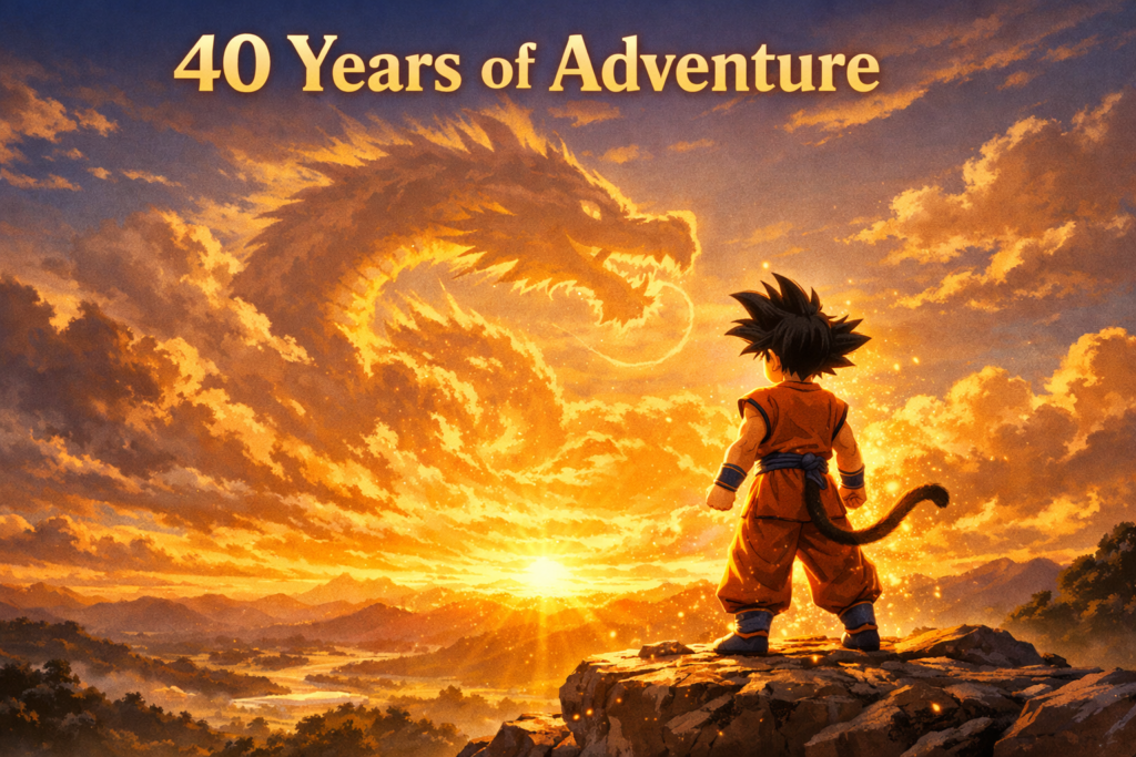 A powerful hero banner symbolizing 40 years of adventure, nostalgia, and legacy.