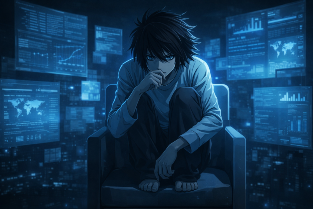 A clean and symbolic representation of deduction, logic, and world-class analytical intelligence.