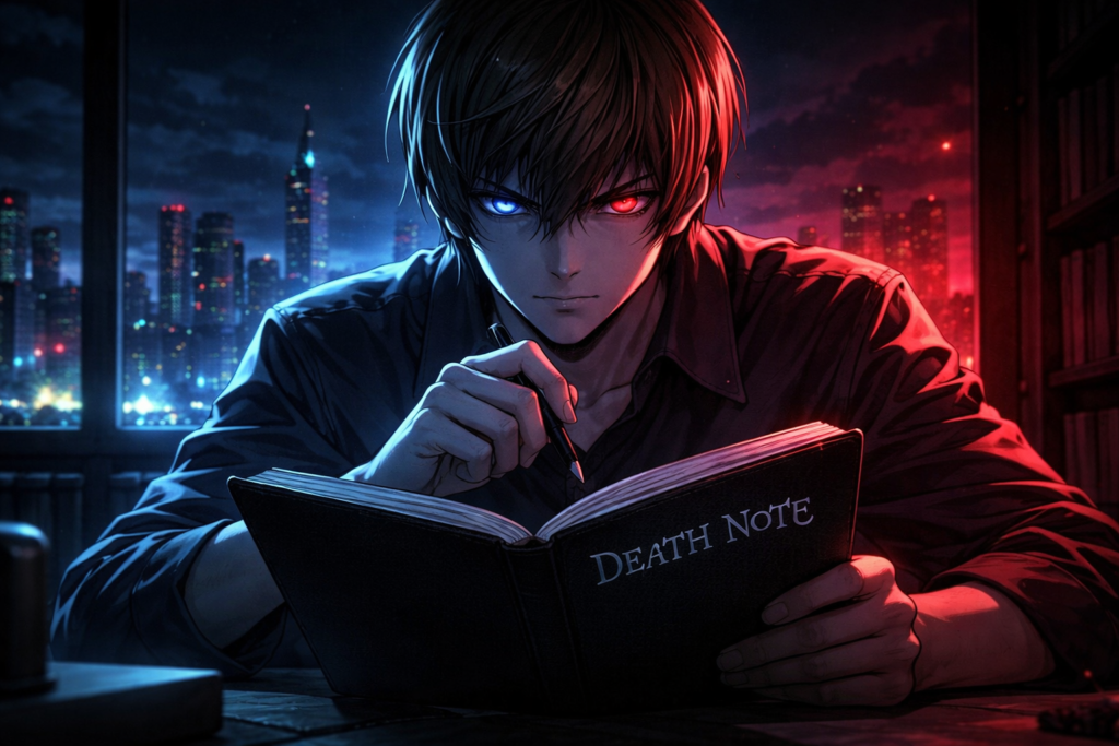 A high-intensity psychological scene capturing calculated ambition and strategic manipulation.