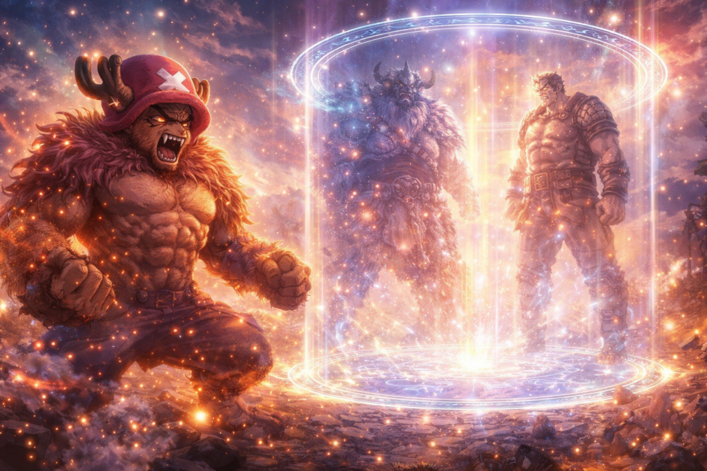 Represents Chopper’s mysterious new ability, hinting at a deeper power that could restore humanity itself.