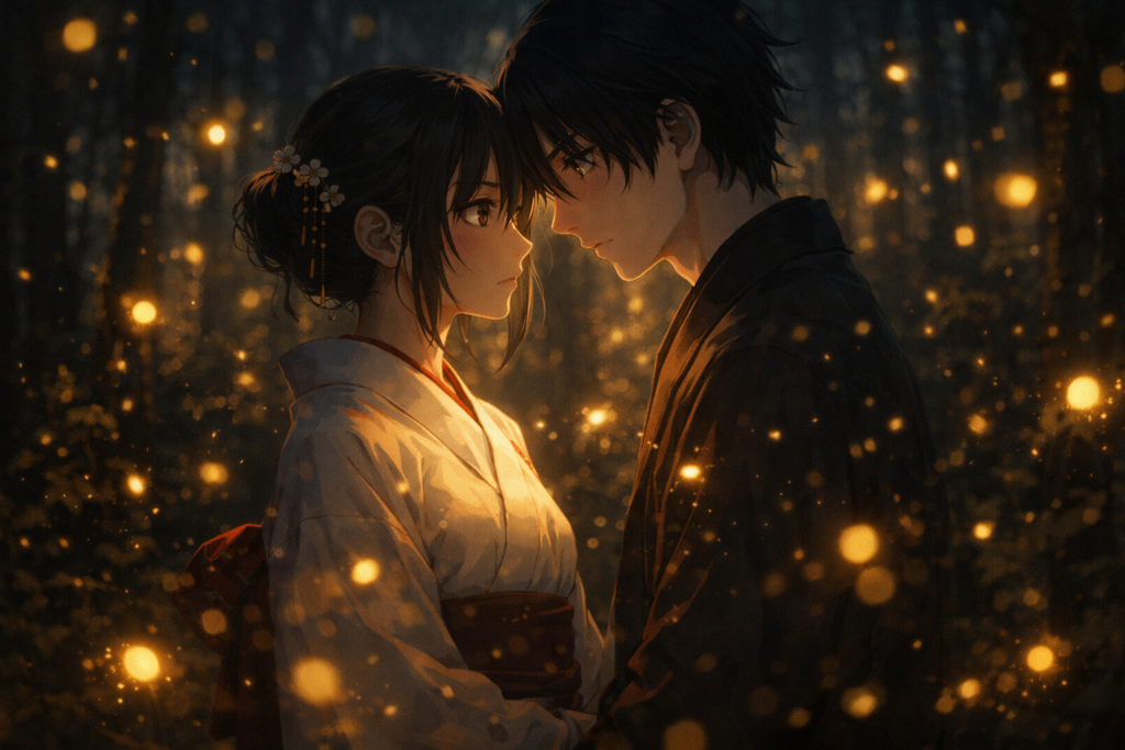 Represents the core theme—love mixed with danger. Ideal for highlighting the “dark romance” aspect of the story.