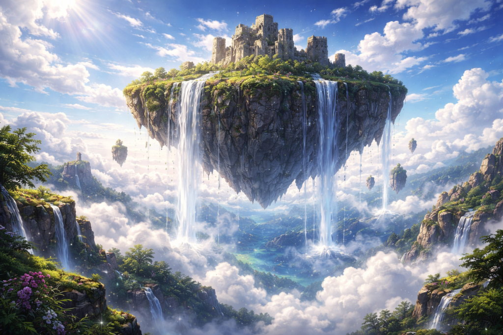 A visually stunning environment shot that highlights the mysterious setting of the new arc.