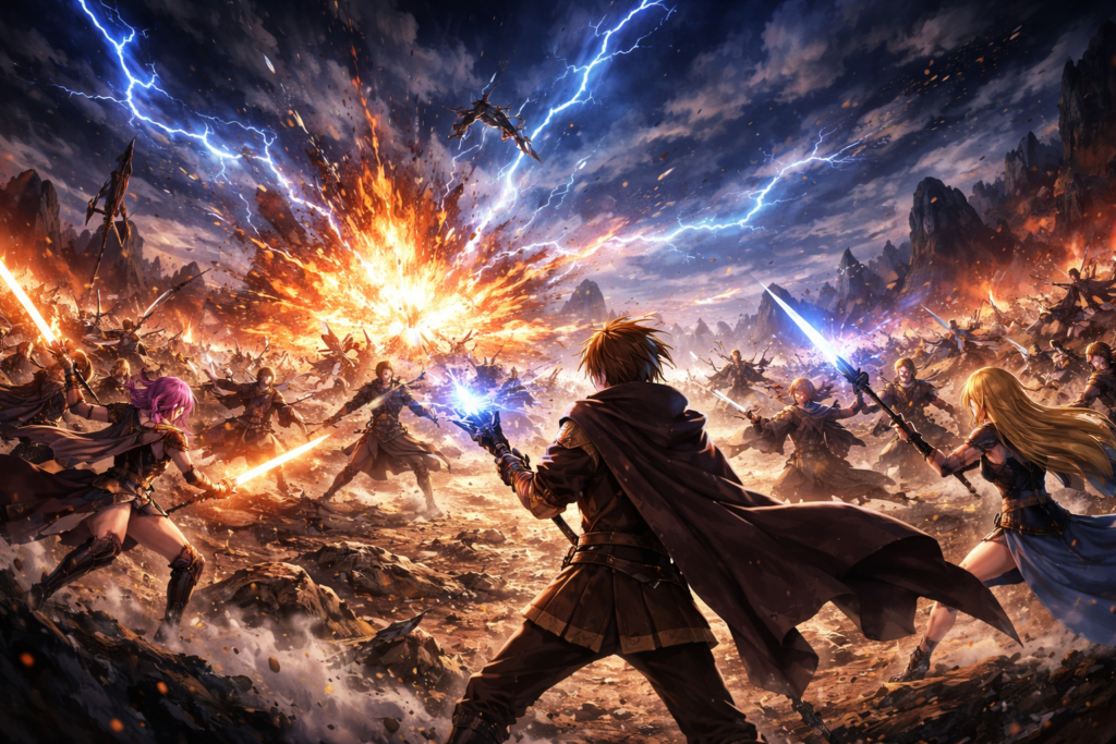 Captures the high-stakes action teased in the trailer, promising bigger battles and stunning animation.