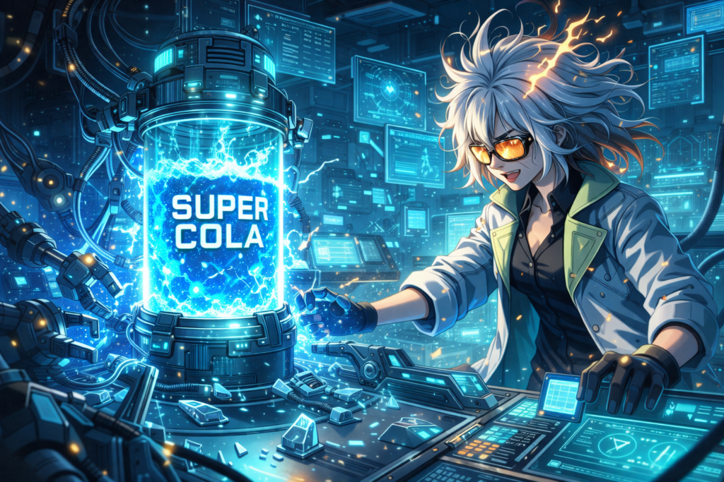 Vegapunk satellite Lilith creates the powerful new fuel called “Super Cola,” unlocking a major power upgrade for Franky.