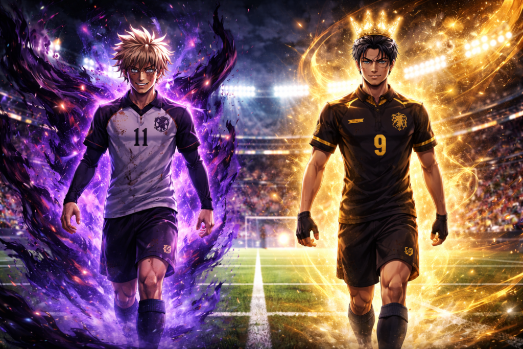 This image represents the dramatic moment when two elite strikers enter the field as “Double Jokers,” signaling that the match is about to become far more chaotic and intense.