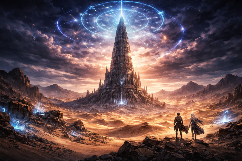 This image represents the mysterious setting of Arc 6, one of the most intense story arcs in the Re:Zero series, where dangerous secrets and powerful enemies await.