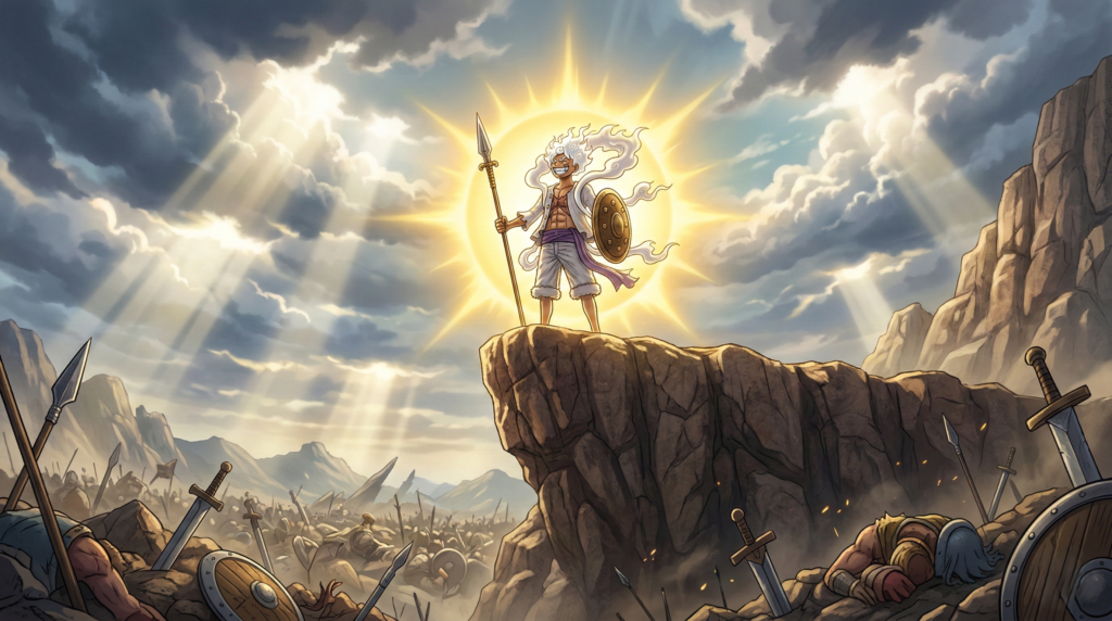 A visual representation of the Original Sun God Nika, symbolizing the ancient mythology that predates the Void Century.