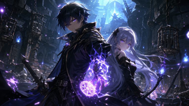 Back-to-back in the magic portal ruins