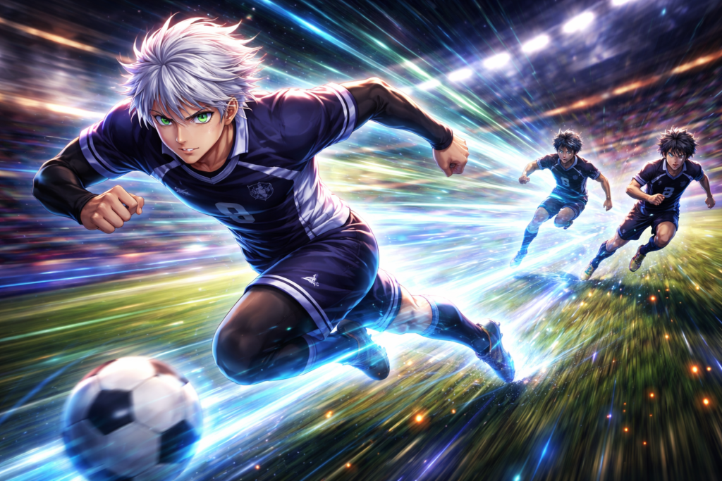 Represents Loki’s overwhelming speed and dominance as a world-class player.