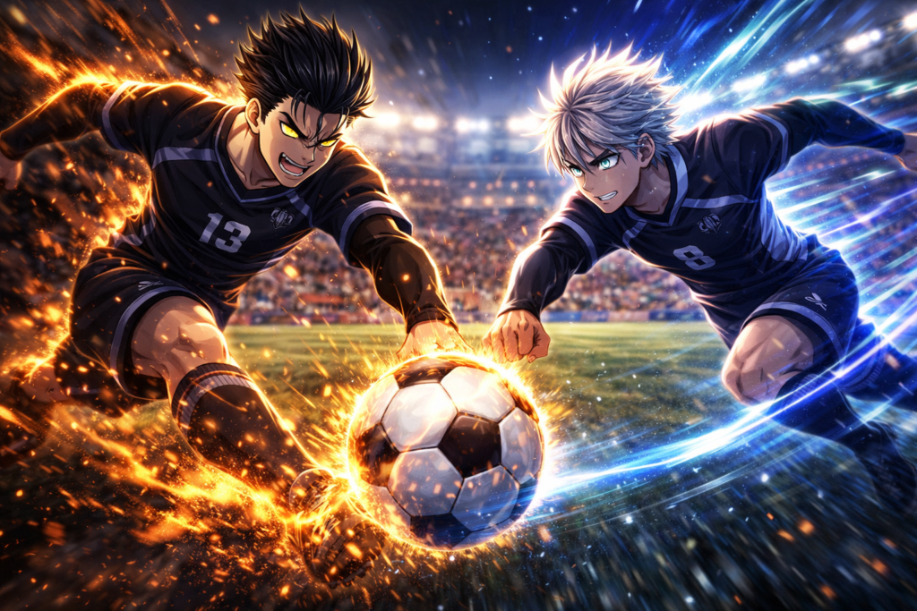 Captures the climax—Barou’s decisive moment versus Loki’s speed, filled with suspense and energy.