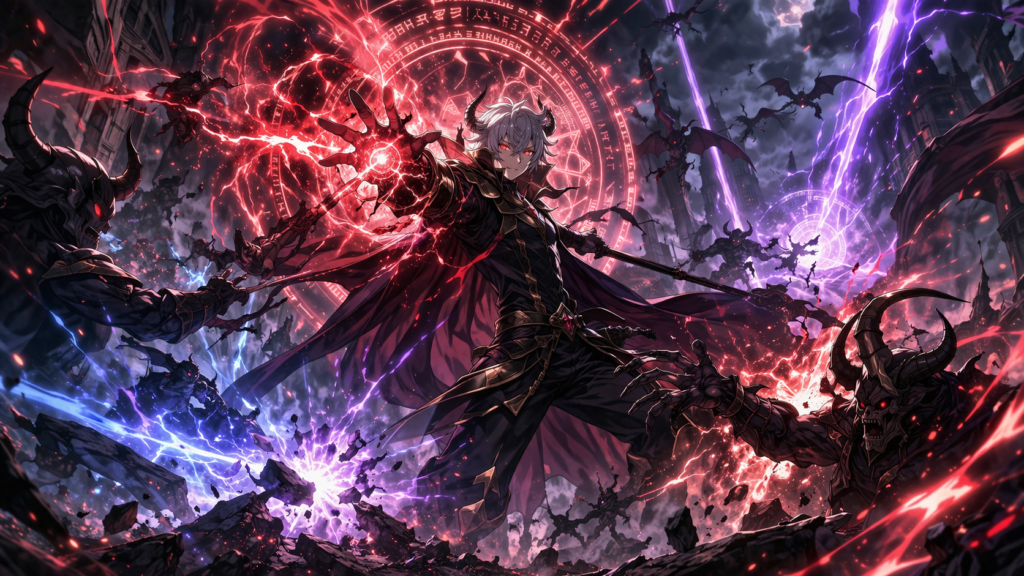 Represents the action-packed nature of the anime, showcasing intense combat and visual spectacle.