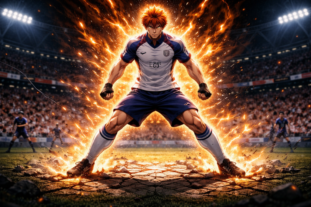 Represents Kunigami’s transformation into a hybrid defender-striker, symbolizing strength and stability.