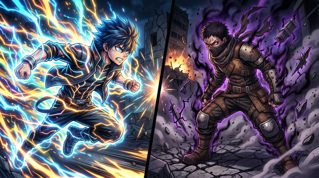 Symbolizes the competition between DAN DA DAN Season 2 and Gachiakuta as top nominees.