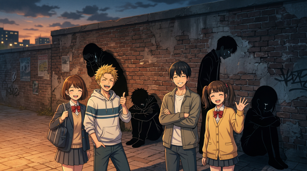Represents the deeper emotional layers of supporting characters like Miki and others.