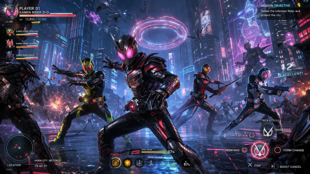 Represents the upcoming game project, showing an immersive and action-packed digital universe.