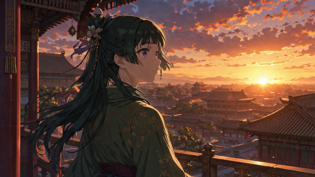 Represents the emotional shift teased in Season 3—hinting at deeper mysteries and Maomao’s evolving journey.