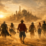 Straw Hats journey through the desert